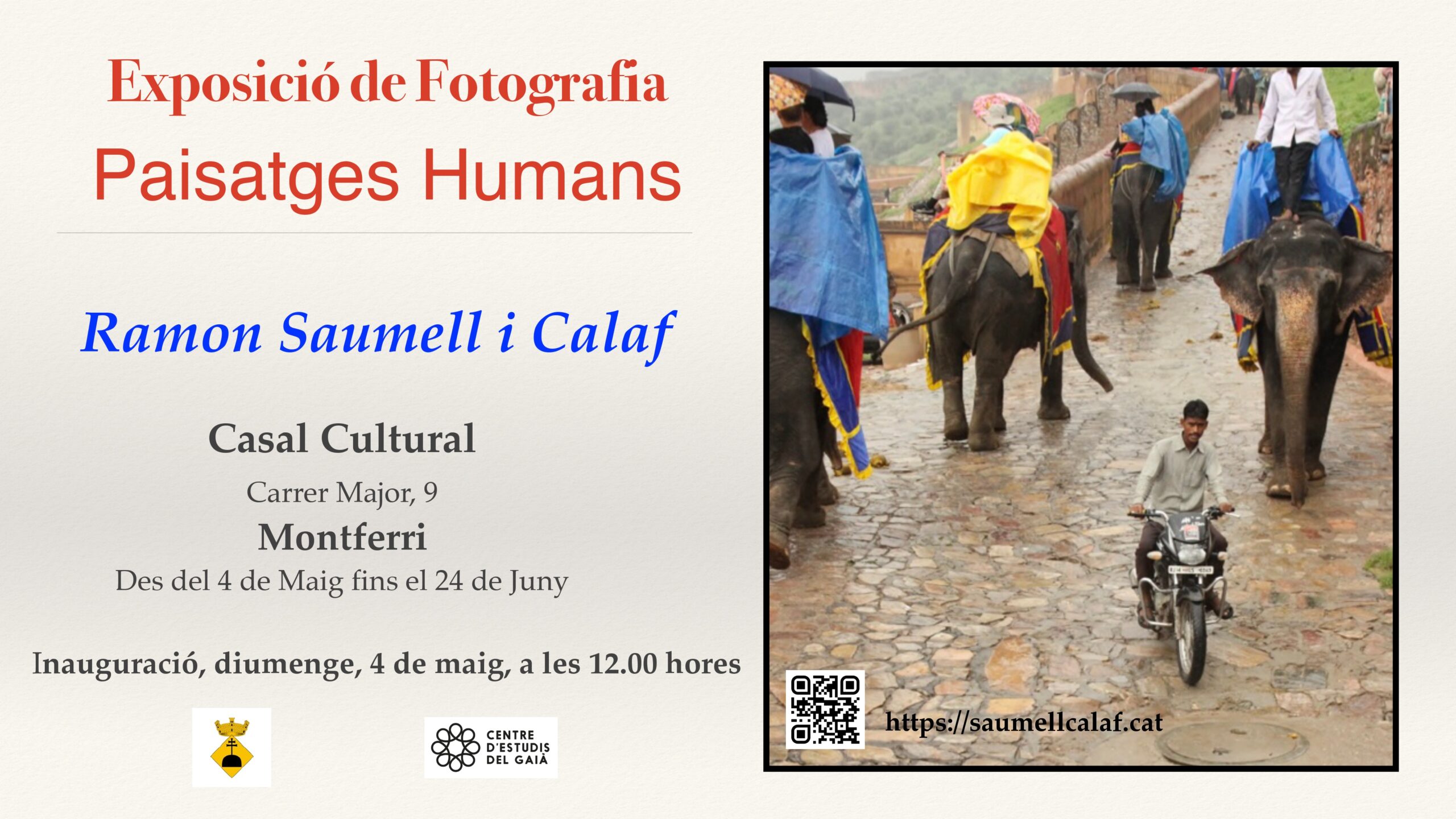 Exposició fotogràfica « Paisatges Humans » a Montferri