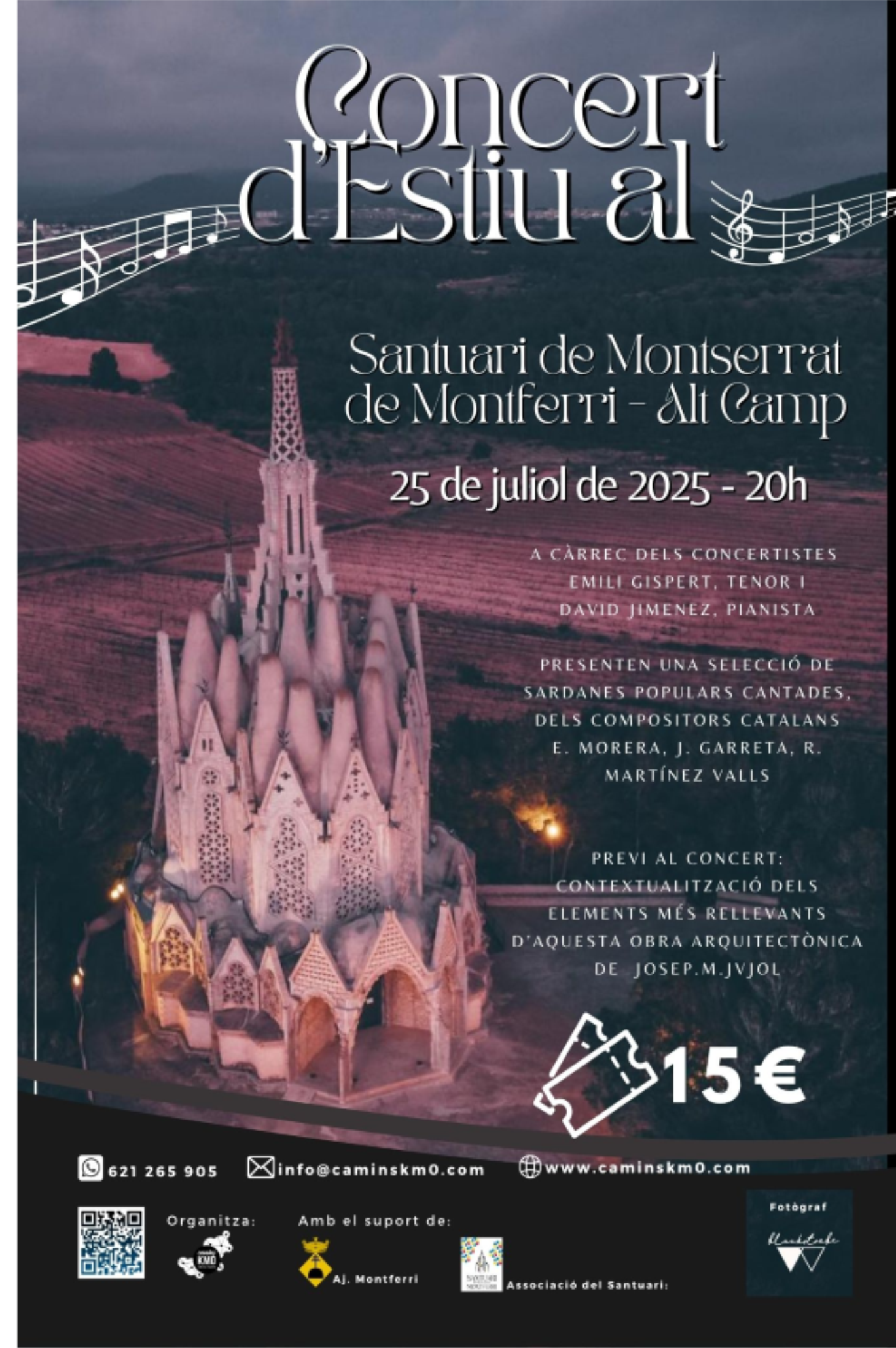 Concert d’Estiu al Santuari de Montserrat de Montferri