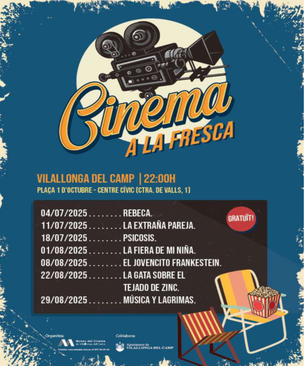 Aquest estiu torna el cinema a la fresca a Vilallonga del Camp