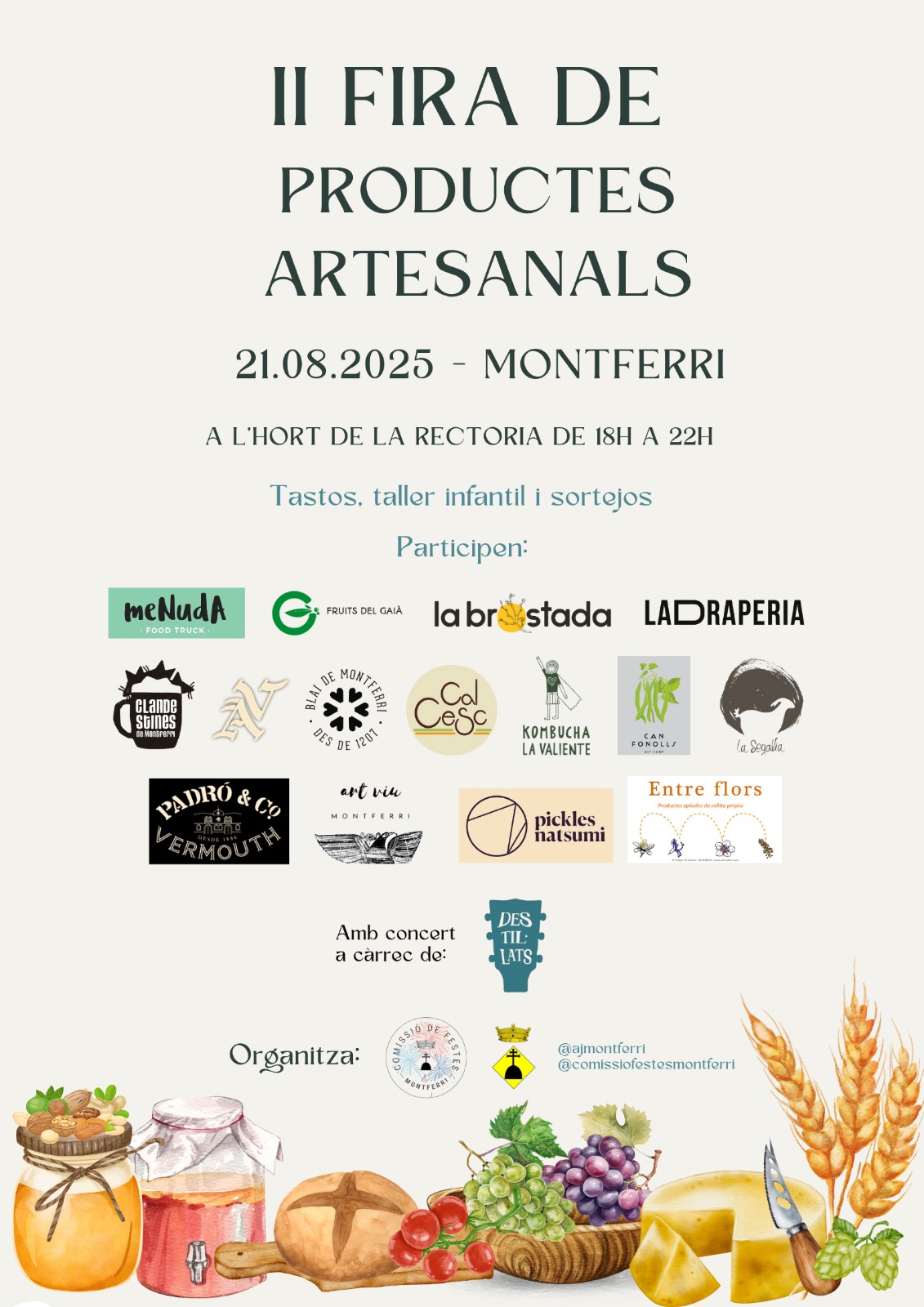 Segona edició de la Fira de Productes Artesanals de Montferri