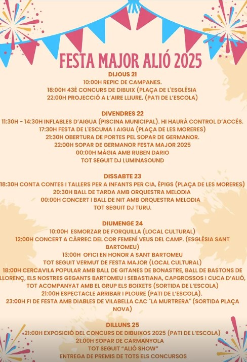 Festa major d’Alió
