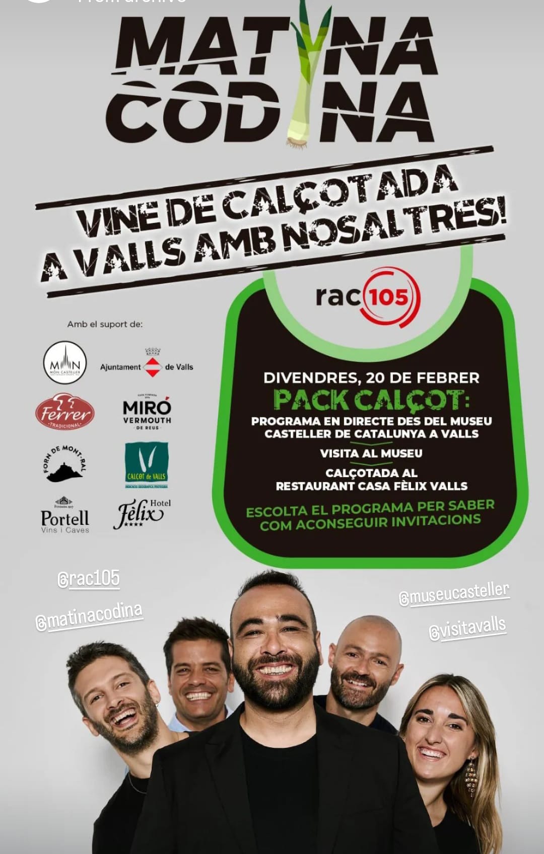 You are currently viewing Matina Codina from RAC105 at the Casteller Museum of Valls.