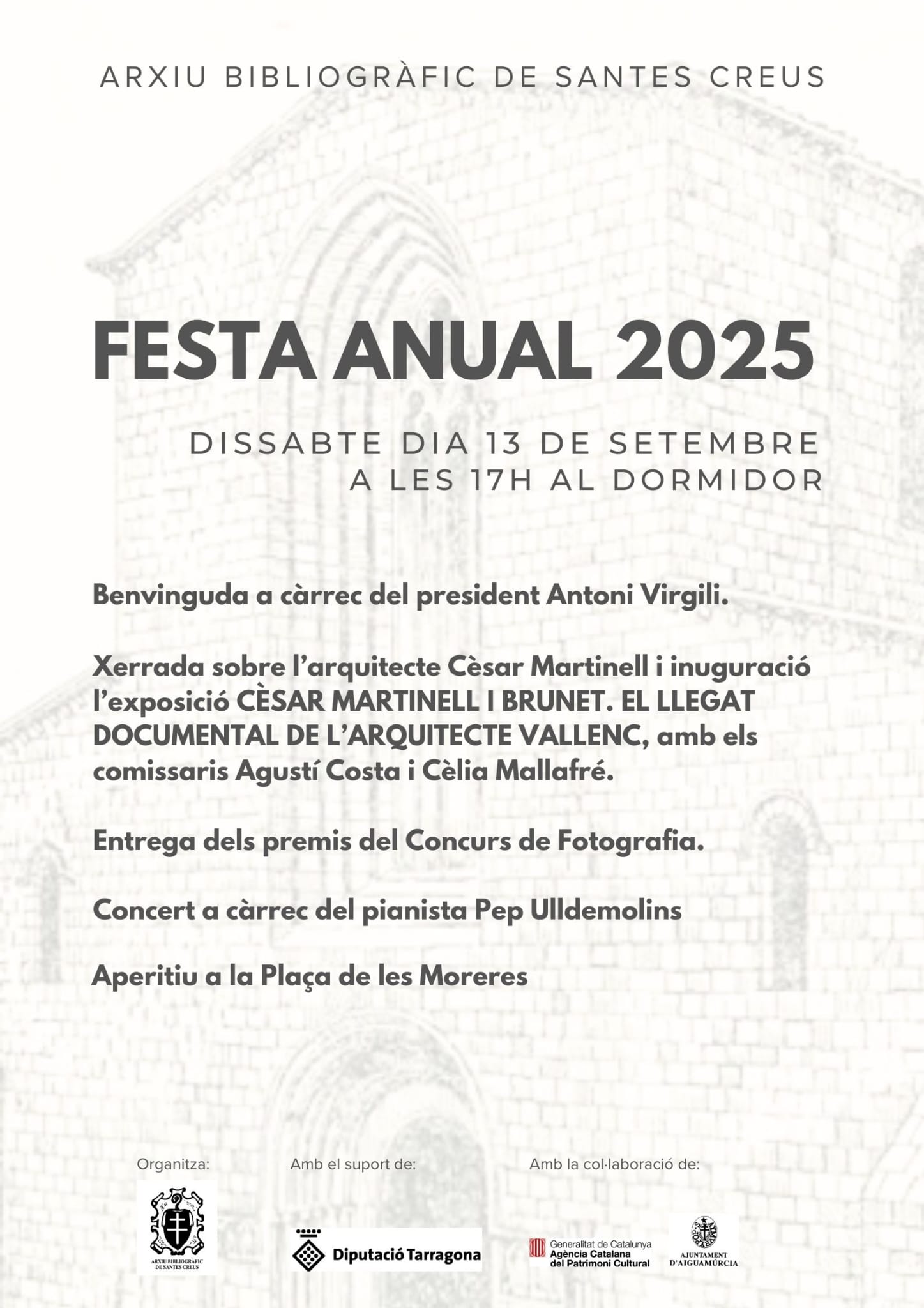 Festa anual de l’Arxiu Bibliogràfic de Santes Creus