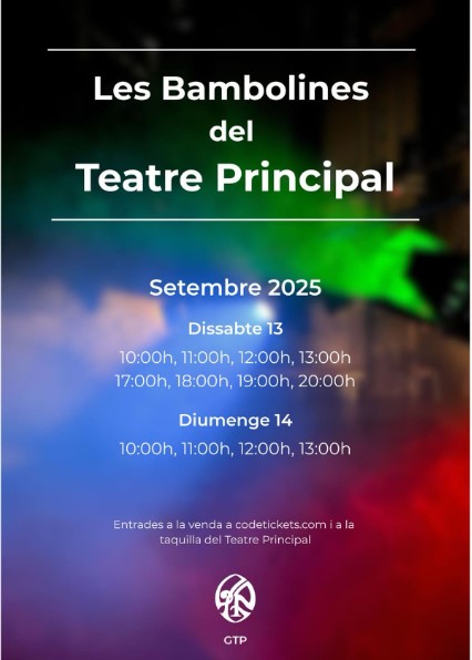 Les Bambolines del Teatre Principal. Visita guiada al Teatre.