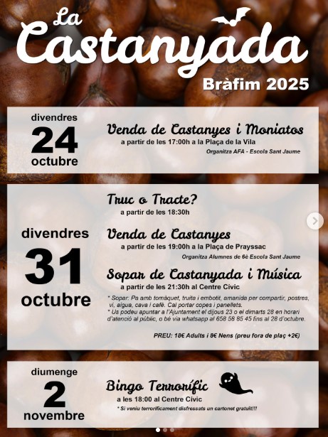 La Castanyada arriba a Bràfim