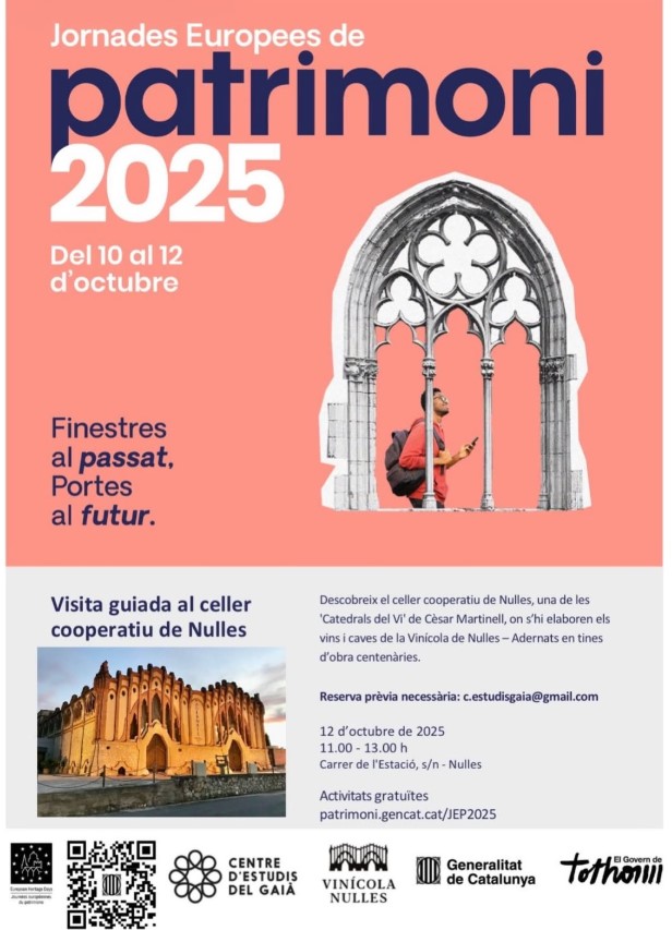 Jornades Europees de Patrimoni 2025 – Celler cooperatiu de Nulles