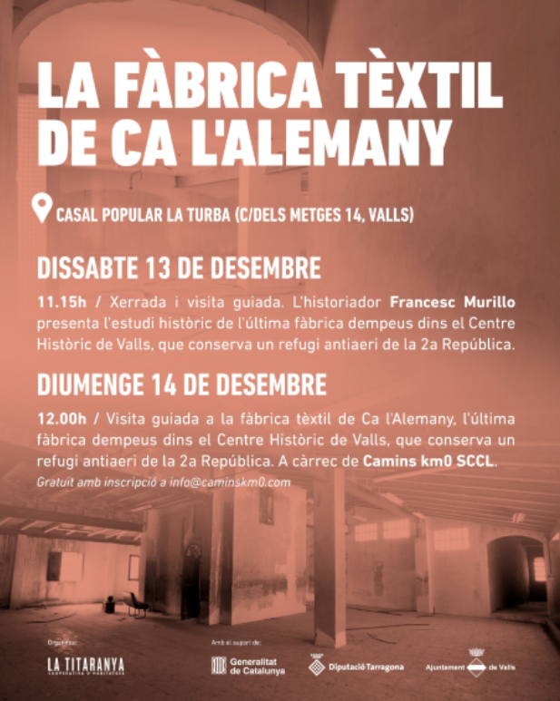 La Fàbrica Tèxtil de Ca l’Alemany a Valls