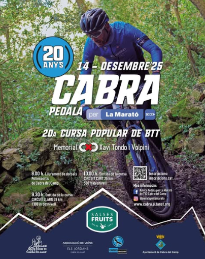 You are currently viewing 20 anys de la Cursa Popular BTT Cabra del Camp
