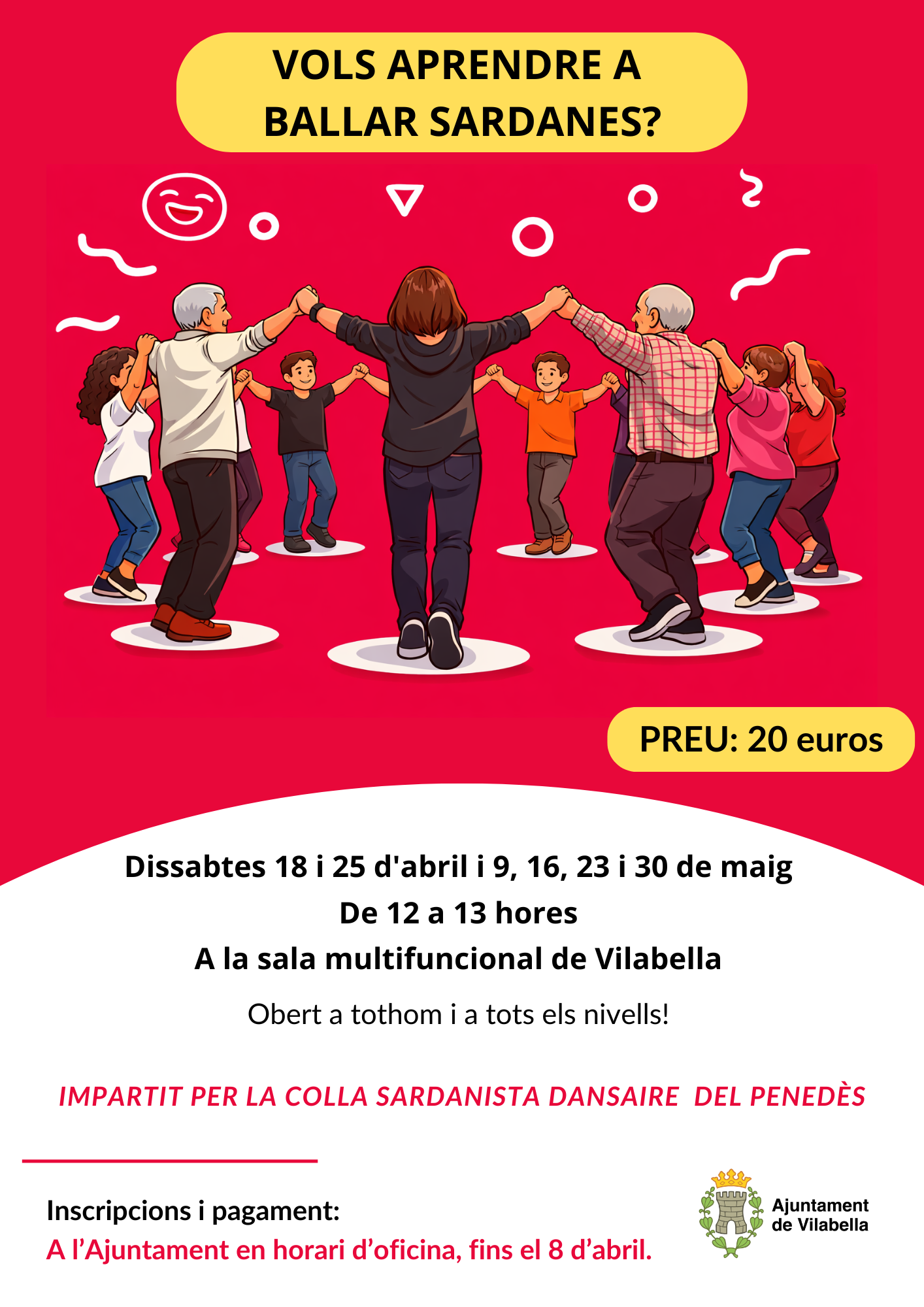 Curs de sardanes a Vilabella