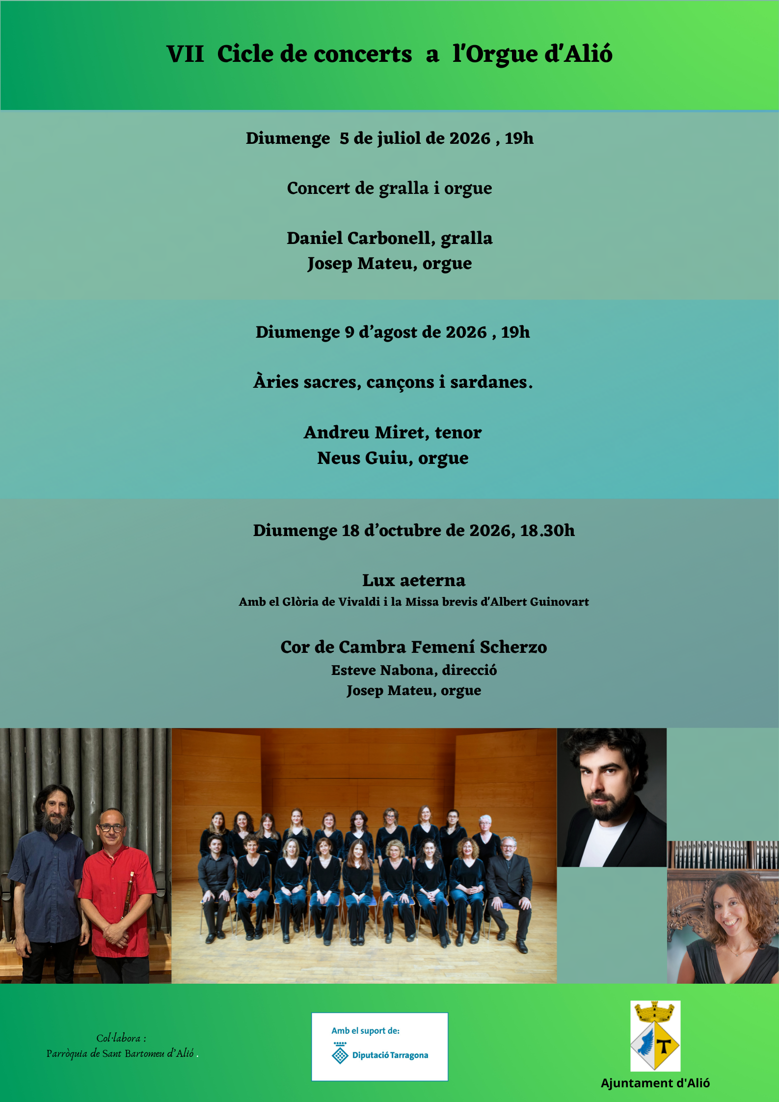 VII Cicle de concerts a l’Orgue d’Alió