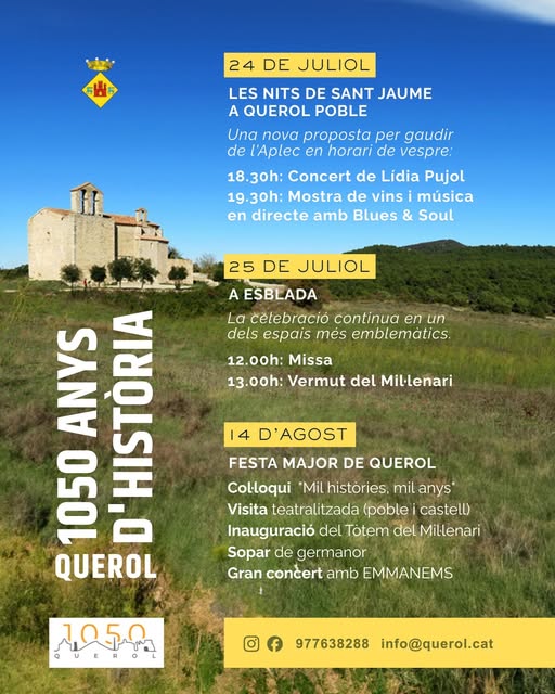 Querol celebra 1050 anys d’història i la Festa Major d’estiu