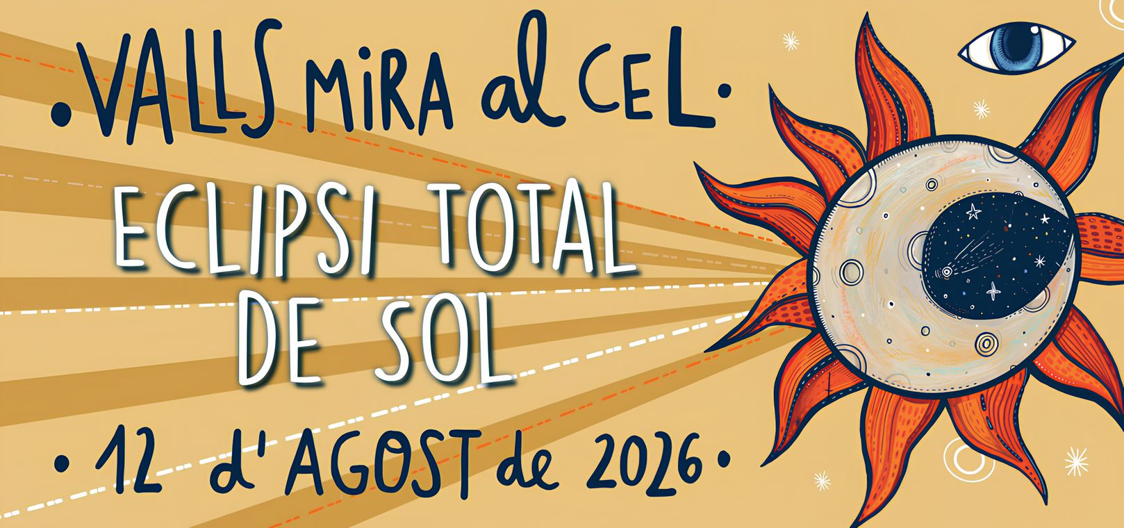 Eclipsi total de sol – Valls mira al cel