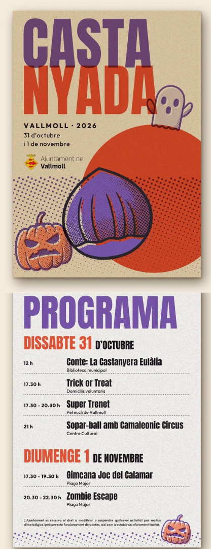 Vallmoll celebra la Castanyada