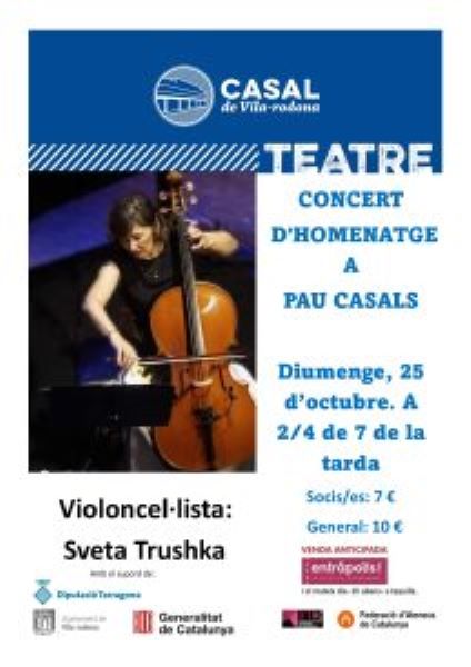Concert d’homenatge a Pau Casals a càrrec d’Sveta Trushka